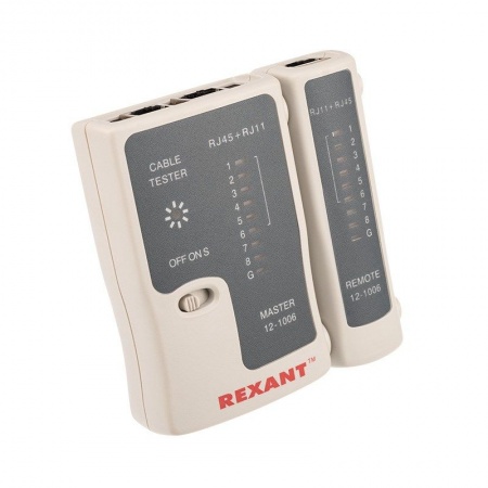 Тестер кабеля RJ-45+RJ-11/RJ-12 468 REXANT