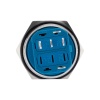 Кнопка антивандальная Ø 22 12В(LED) Б/Фикс (5с) OFF-(ON)/ON-(OFF) подсв./зеленая REXANT