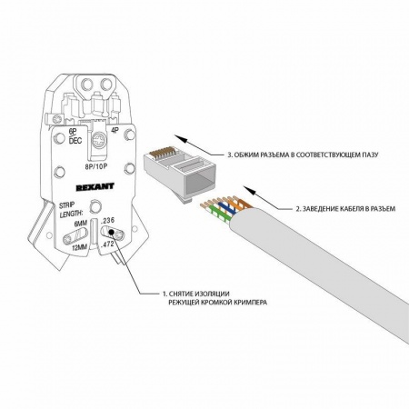 Разъем RJ-45(8P8C), STP, CAT 5e REXANT