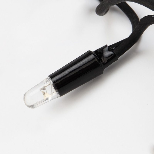 Гирлянда светодиодная Бахрома (Айсикл) 3,2х0,9м 120 LED ТЕПЛЫЙ БЕЛЫЙ черный каучук 3,3мм IP67 постоянное свечение 230В нужен блок 315-000 NEON-NIGHT