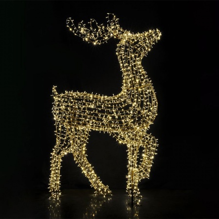 Фигура объемная Северный олень 200х300 см, 3000 LED, IP65, цвет свечения теплый белый NEON-NIGHT