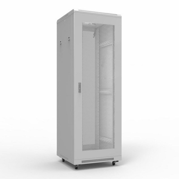 Шкаф напольный 19" 42U 800х800мм, передняя и задняя дверь перфорация, RAL 7035 REXANT