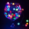 Гирлянда Мультишарики Ø17,5 мм, 10 м, 80 LED МУЛЬТИ, темно-зеленый ПВХ, IP65, динамика, 230В не соединяется NEON-NIGHT