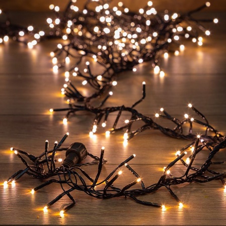 Гирлянда Кластер LED 3 м, темно-зеленый ПВХ IP20, 288 диодов, цвет теплый белый