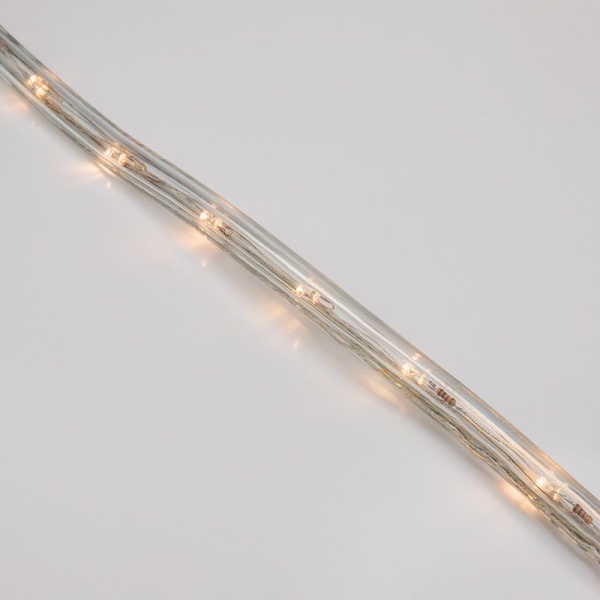 Дюралайт LED трехжильный 230В 13мм 24 LED/м ТЕПЛЫЙ БЕЛЫЙ свечение с динамикой модуль 4м бухта 100м NEON-NIGHT Эконом
