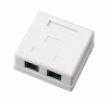 Розетка телефонная + сетевая LAN, на стену, (гнездо 8Р8С (RJ-45) + гнездо 6Р4С (RJ-11)) REXANT