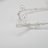 Гирлянда светодиодная Жемчужинки 1,5 м, 10 LED, прозрачный ПВХ, цвет свечения теплый белый, 2 х АА (батарейки не в комплекте) NEON-NIGHT