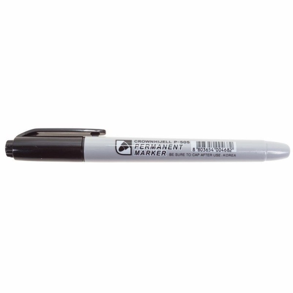 Маркер перманентный Multi Marker Slim 2мм, черный, пулевидный Crown