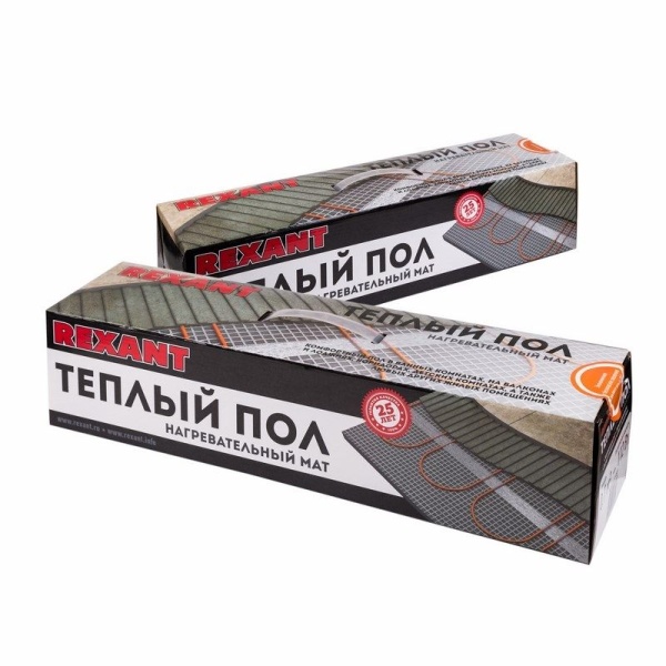 Теплый пол, нагревательный самоклеящийся мат Extra 7м², 0,5х14м, 1120Вт двухжильный REXANT