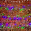 Гирлянда светодиодная Занавес 2х1,5м 192 LED МУЛЬТИКОЛОР прозрачный ПВХ IP65 постоянное свечение 230В блок в комплекте NEON-NIGHT