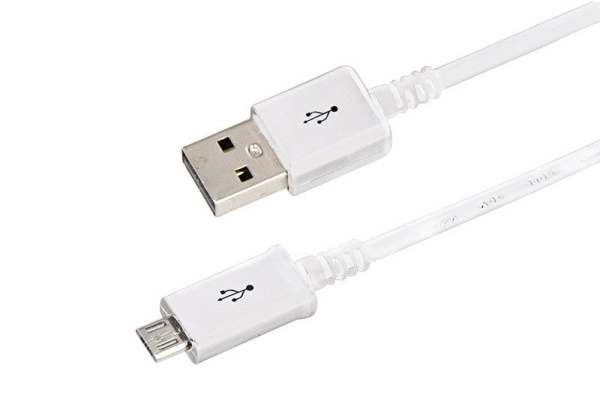 Кабель USB-A – micro USB, 1А, 1м, ПВХ, белый REXANT