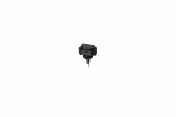 Выключатель клавишный овальный 12В 30А (3с) ON-OFF черный с желтой LED-подсветкой REXANT