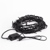 Гирлянда Нить управляемая 10м 100 LED СИНИЙ черный ПВХ IP65 свечение с динамикой 230В контроллер в комплекте NEON-NIGHT