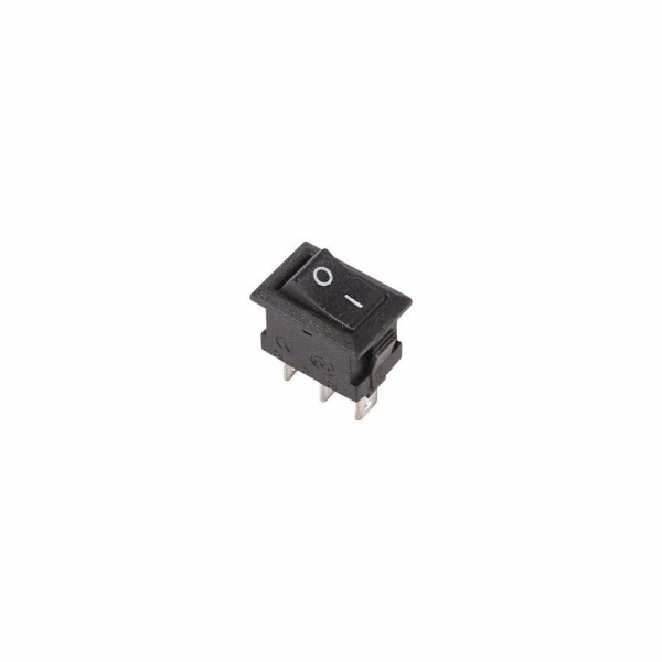 Переключатель клавишный 250В 3А (3с) ON-ON черный Micro REXANT
