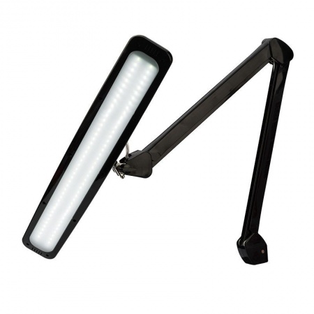 Лампа настольная бестеневая, струбцина, ECO light, 84 SMD LED, сенсорный диммер, черная REXANT