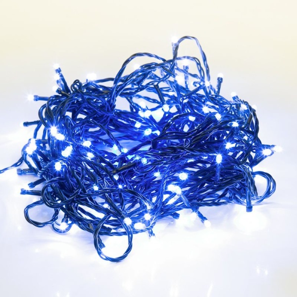 Гирлянда Твинкл Лайт 4 м, темно-зеленый ПВХ, 25 LED, цвет: Синий