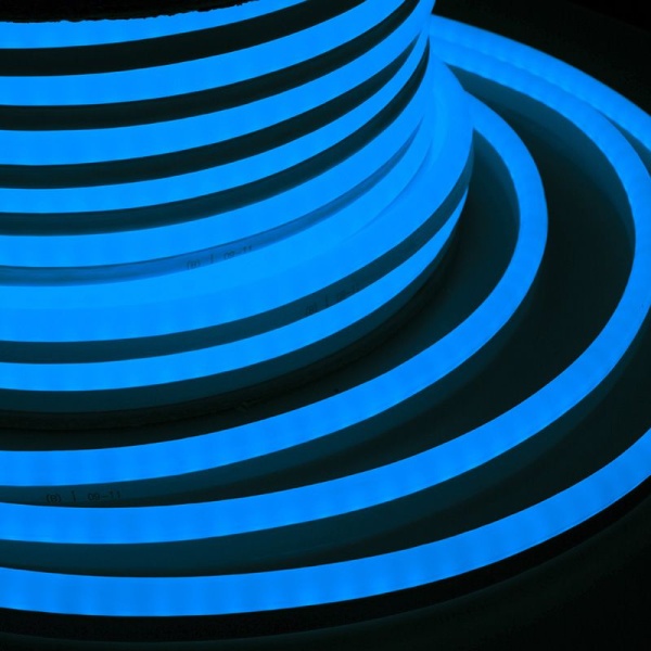 Гибкий неон DIP 12x26мм односторонний 80 LED/м СИНИЙ бухта 50м (5 комплектов подключения) NEON-NIGHT