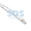 Гирлянда светодиодная Бахрома (Айсикл) 4,8х0,6м 176 LED СИНИЙ белый ПВХ IP65 эффект мерцания 230В нужен блок 303-500-1 NEON-NIGHT