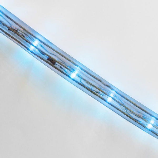Дюралайт LED двухжильный 230В 13мм 36 LED/м СИНИЙ эффект мерцания модуль 1м бухта 100м NEON-NIGHT