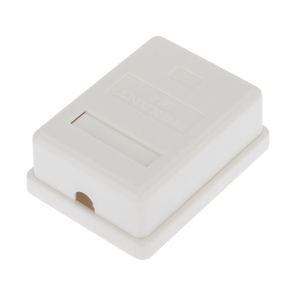 Розетка компьютерная внешняя, 1-порт RJ-45 (8P8C), STP, CAT 6 REXANT