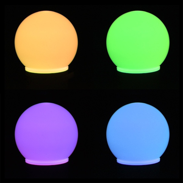 Лампа светодиодная, диаметр 50мм, E27, 9 LED, 3Вт, RGB, матовая колба, 230В NEON-NIGHT