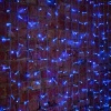 Гирлянда светодиодная Занавес 2х3м 448 LED СИНИЙ прозрачный ПВХ IP65 постоянное свечение 230В нужен блок 303-500-1 NEON-NIGHT